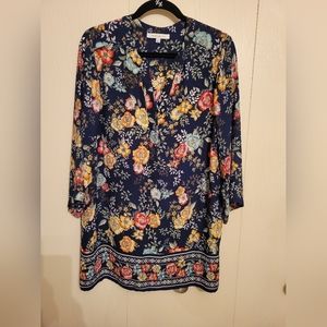 Rose + Olive tunic blouse